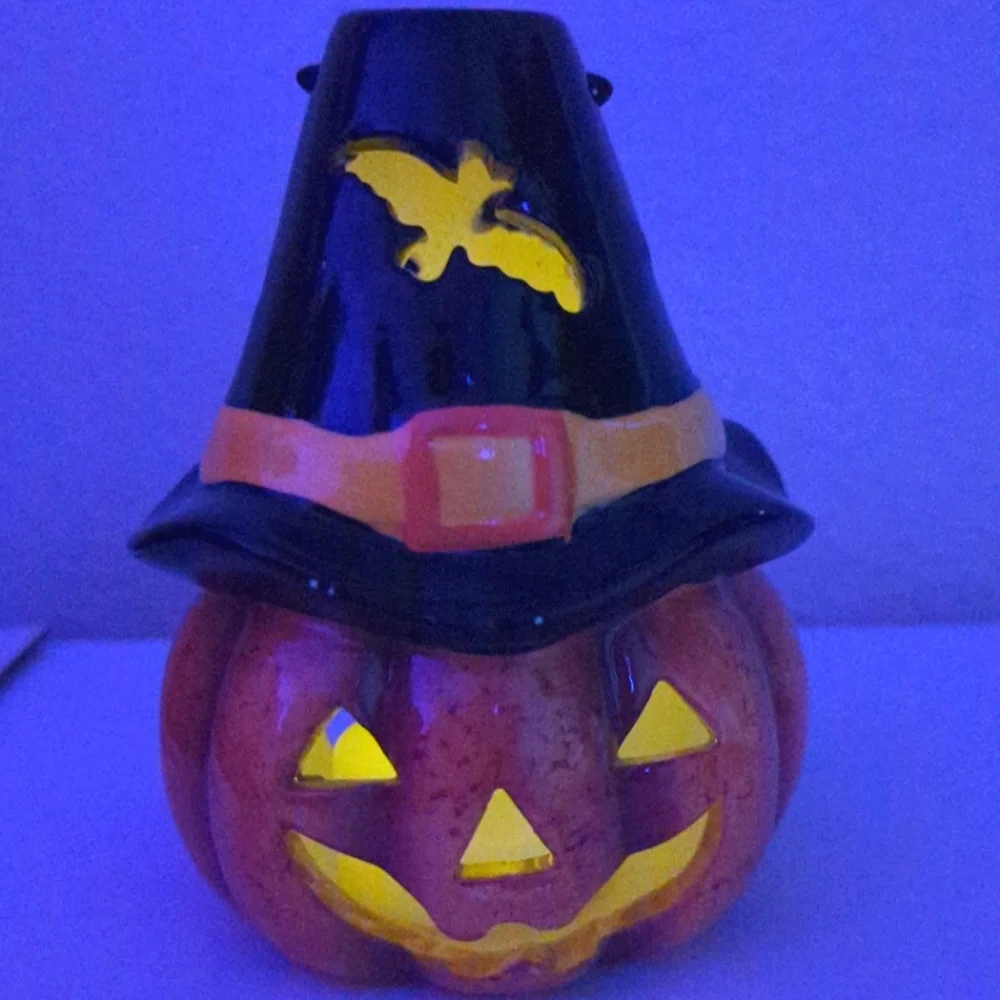 Halloween Pumpkin Candle Holder
